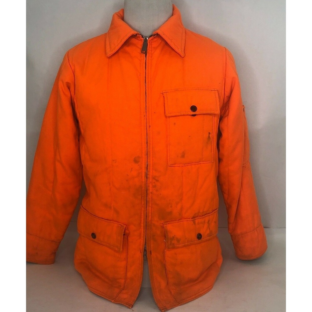 Vintage‎ Saftbak Mens Medium M  Hunting Jacket USA-Made Marks on Front